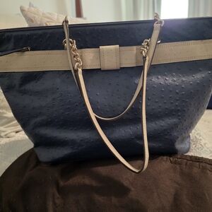Kate Spade Navy and Beige Tote Bag